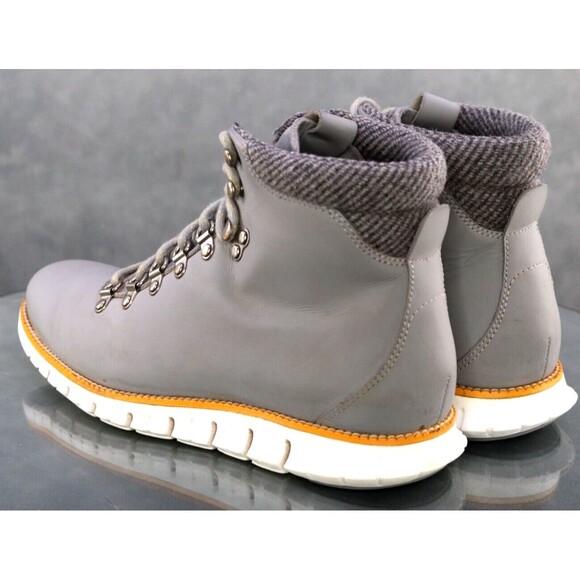 Cole Haan Zero Grand $160 Men's Hikingg Boots Size 9 Leather Gray Tan C27811 - Picture 6 of 11